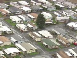 WS AERIAL View of houses / Oregon, United States Stock Footage