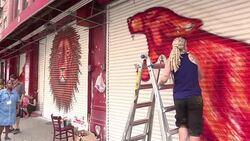 CLEAN : Snowden bust kicks off New York street art festival News Clip