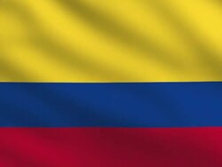 Colombian flag Stock Footage