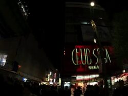 MS POV Night illumination / Akihabara, Tokyo, Japan Stock Footage