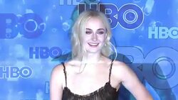 Sophie Turner at the HBO's Post Emmy Awards Reception - Arrivals Stock Footage