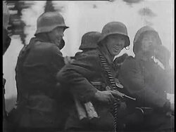 German Troops and Tanks News Clip