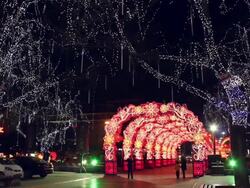 WS Chinese Lantern Festival celebrations/xian,shaanxi,china Stock Footage