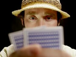 POKER PLAYER ON LIMBO-1080HD Stock Footage
