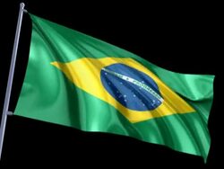 Brazilian Flag Stock Footage