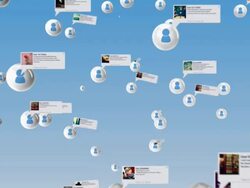 social network with white users Stock Footage