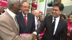 Ed Miliband Campaigning in Ipswich - General Election 2015 News Clip