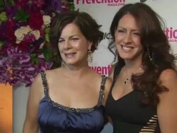 Marcia Gay Harden and Joely Fisher at the Prevention Magazine's 1st Annual Hollywood Heroes Soiree at Beverly Hills CA. (Footage by WireImage Video/GettyImages) Stock Footage
