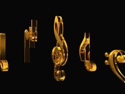 Music note #5 HD Stock Footage