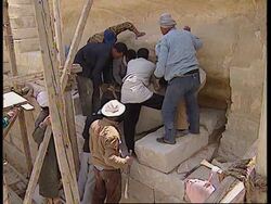 EGYPT: CAIRO: FINAL PHASE OF 10 YEAR RESTORATION PROJECT ON SPHINX News Clip