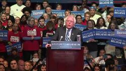 Sanders Takes on Trump in Atlantic City News Clip