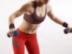 Female Fitness Stock Footage