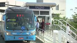 Rouseff tries out new airport terminal and bus line created for World Cup News Clip