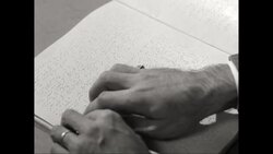 CU Detail of man reading book / United States Stock Footage