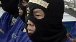 CLEAN : Hong Kong druglord forced to burn $140m meth in Indonesia News Clip