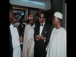 SYND 29/1/70 GENERAL GOWAN MEETS MABUTU News Clip