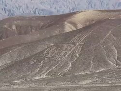 WS Shot of Nazca lines / South Of Peru, Nazca, Peru Stock Footage