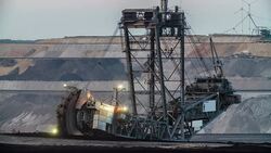 Brown Coal Mining Stock Footage