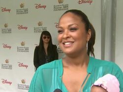 INTERVIEW: Laila Ali on how she feels to be at the Elizabeth Glaser Pediatric AIDS Foundation's 22nd Annual 'A Time For Heroes' Celebrity Carnival at Los Angeles CA. (Footage by WireImage Video/Getty Images Entertainment Video) Stock Footage