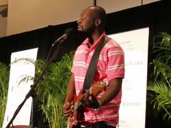 PERFORMANCE: Wyclef Jean performs 'Gone Till Novem Stock Footage