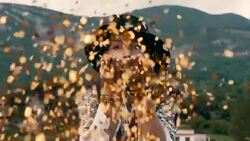 Gold confetti Stock Footage