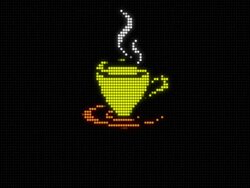 Coffee sign Stock Footage