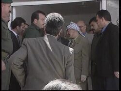 West Bank - Arafat meets with Jawad al-Anani News Clip