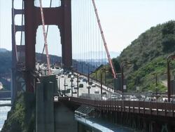 Golden Gate Bridge (PAL) Stock Footage