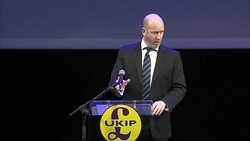 Paul Nuttall making speech to UKIP supporters News Clip