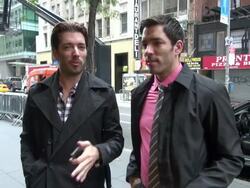 Jonathan Scott and Drew Scott at the 'TODAY' show Stock Footage