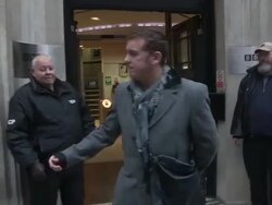 Shane Richie arriving at BBC Radio Two Stock Footage