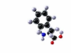 Phenylalanine molecule Stock Footage