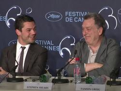 INTERVIEW Dominic Cooper, Luke Evans and Bill Camp on the script and acting it out at the Tamara Drewe Press Conference: Cannes Film Festival 2010 at Cannes . (Footage by WireImage Video/GettyImages) Stock Footage