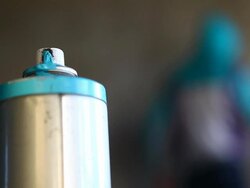 Graffiti artist (HD) Stock Footage