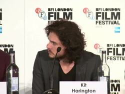 INTERVIEW - Kit Harrington at 'Testament of Youth' Press Conference Stock Footage