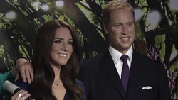 Wax figures of Duke and Duchess of Cambridge move into new area at Madame Tussauds News Clip