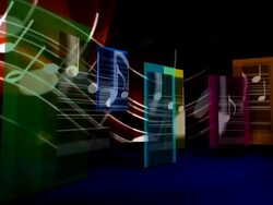 Virtual set Music -Take Tree Stock Footage