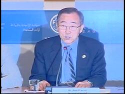 WRAP Security ahead of day two of food summmit ADDS Ban's presser News Clip