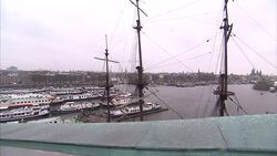 Boats and barges around National Maritime Museum News Clip