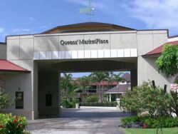 Waikoloa marketplace entry Stock Footage