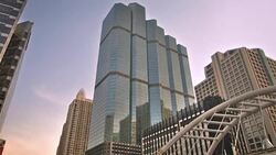 Bangkok's  skyscraper in the center Stock Footage