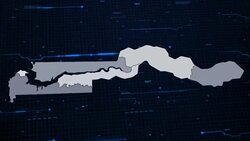 Gambia network map Stock Footage