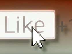 Pressing the like button Stock Footage