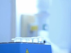 Scientist and bio lab experiment Stock Footage