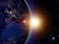 Sunrise over Europe Stock Footage