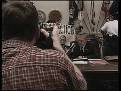 Rumsfeld before House Armed Services Committee, protest News Clip
