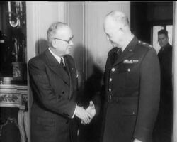 EISENHOWER LOSES NO TIME News Clip