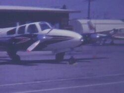 Cessna Fueling Station 1950's Stock Footage