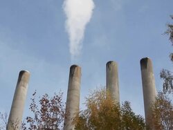 Smoke from the pipe. Stock Footage