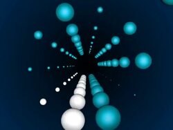 Balls tunnel Stock Footage